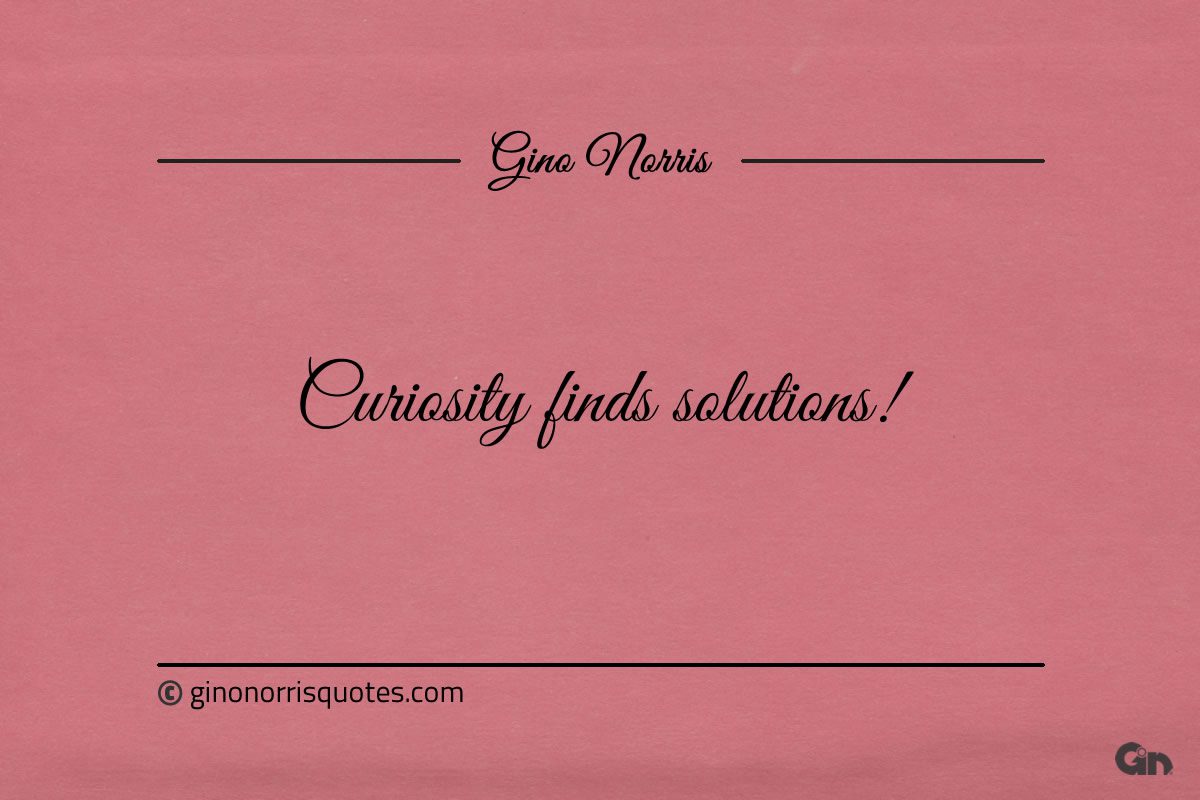 Curiosity finds solutions GinoNorris 1