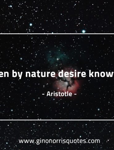 All men by nature AristotleQuotes