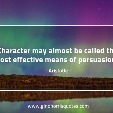 Character may almost be AristotleQuotes