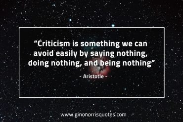 Criticism is something AristotleQuotes