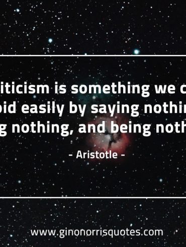 Criticism is something AristotleQuotes