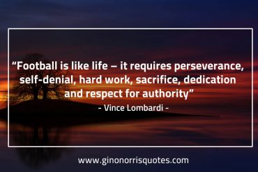 Football is like life LombardiQuotes