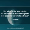 For what is the best choice AristotleQuotes
