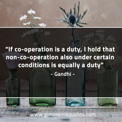 If co operation is a duty GandhiQuotes