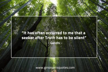 It has often occurred to me GandhiQuotes