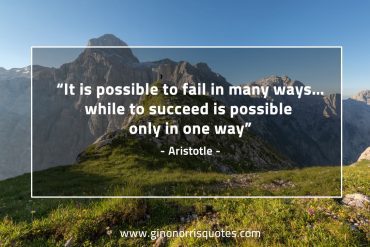 It is possible to fail AristotleQuotes