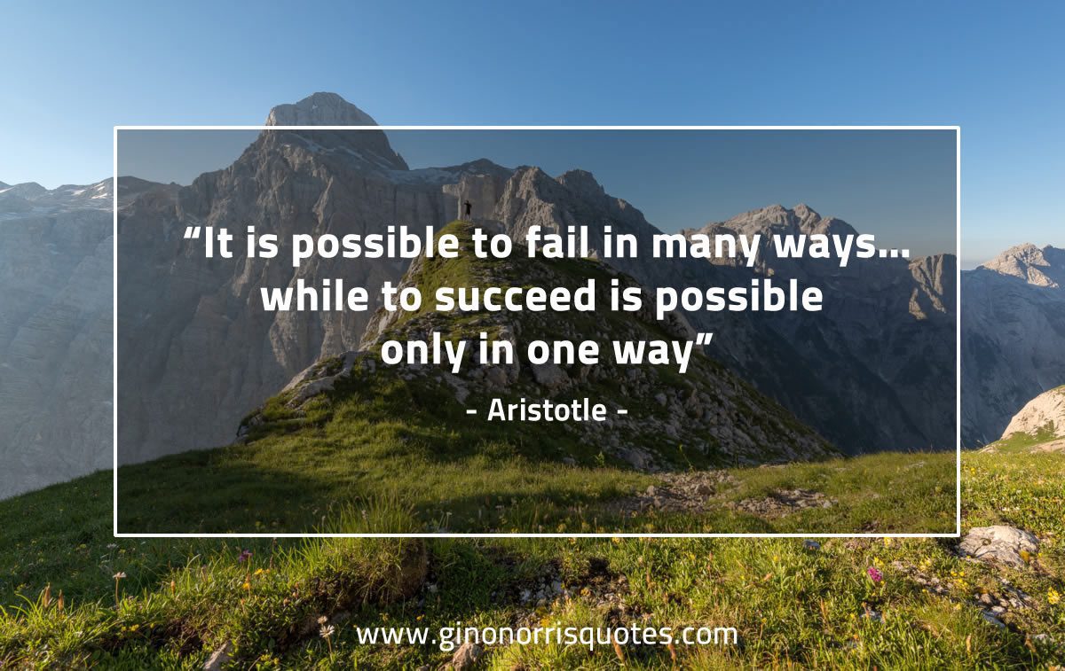 It is possible to fail AristotleQuotes