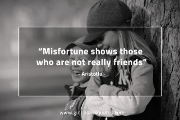 Misfortune shows those AristotleQuotes