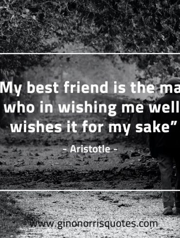 My best friend is the man AristotleQuotes