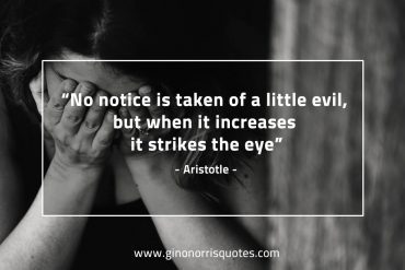 No notice is taken AristotleQuotes