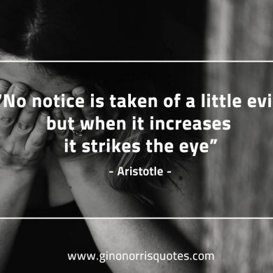 No notice is taken AristotleQuotes