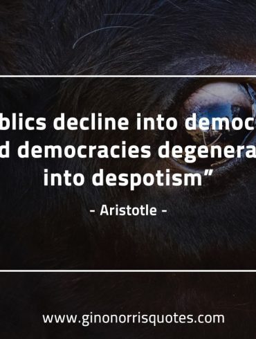 Republics decline into democracies AristotleQuotes