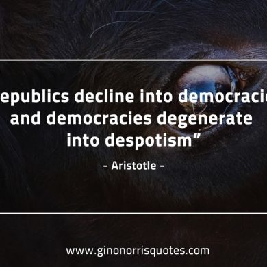 Republics decline into democracies AristotleQuotes