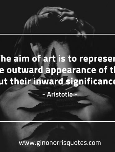 The aim of art AristotleQuotes