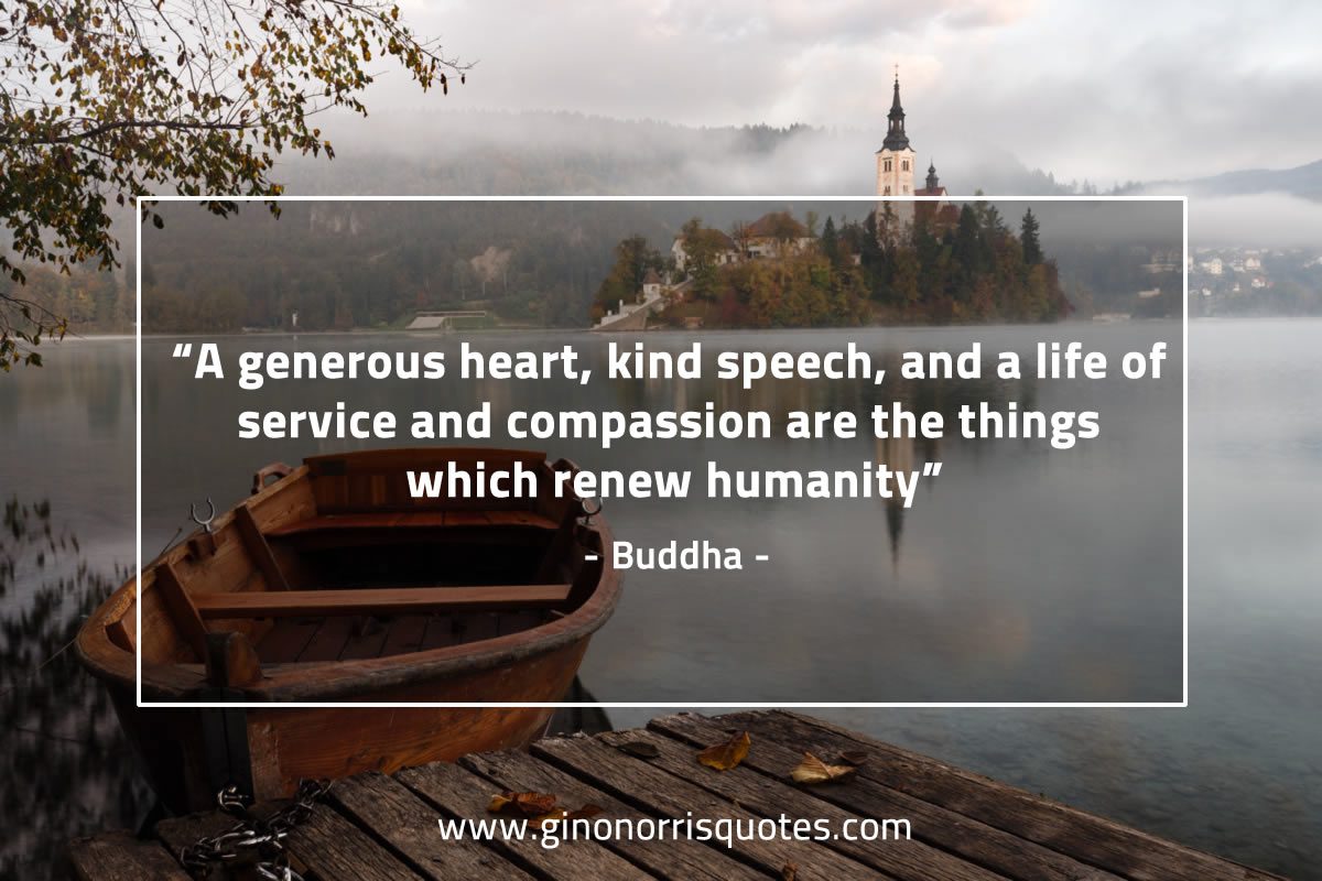 A generous heart BuddhaQuotes