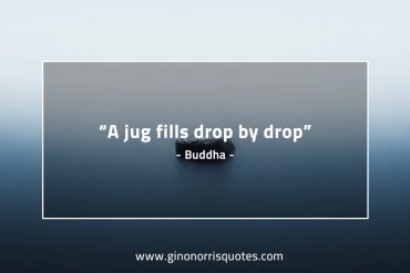 A jug fills drop by drop BuddhaQuotes