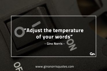 Adjust the temperature GinoNorrisQuotes