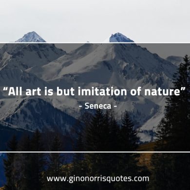 All art is but imitation of nature SenecaQuotes