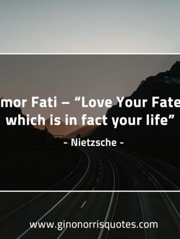 Amor Fati Love Your Fate NietzscheQuotes