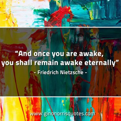 And once you are awake NietzscheQuotes