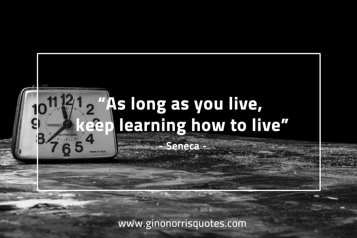 As long as you live SenecaQuotes