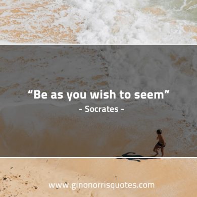 Be as you wish to seem SocratesQuotes