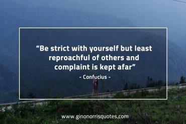 Be strict with yourself ConfuciusQuotes