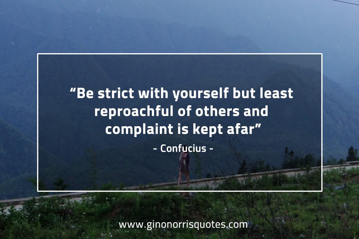 Be strict with yourself ConfuciusQuotes