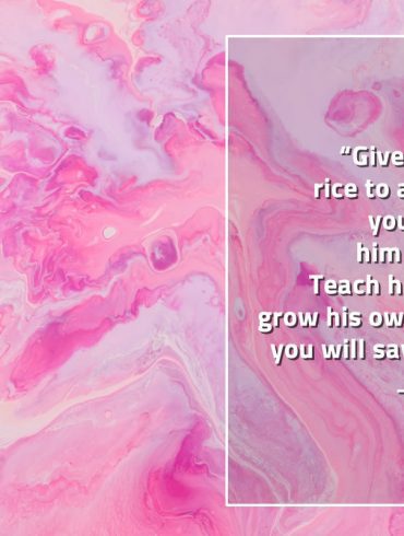 Give a bowl of rice to a man ConfuciusQuotes