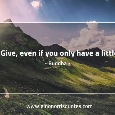 Give even if you only have a little BuddhaQuotes