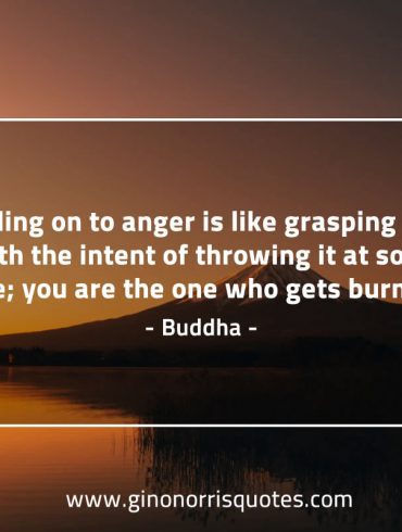 Holding on to anger BuddhaQuotes