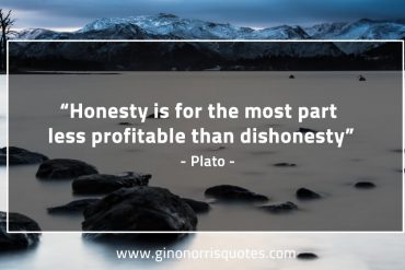 Honesty is for the most part PlatoQuotes