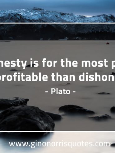 Honesty is for the most part PlatoQuotes