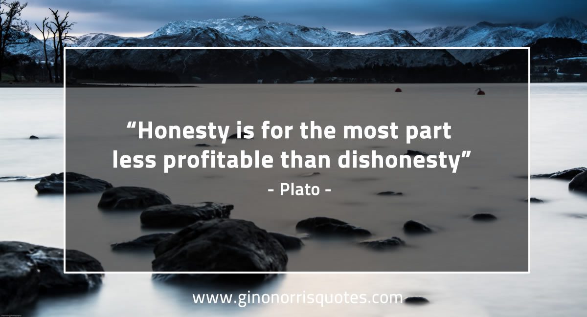 Honesty is for the most part PlatoQuotes