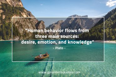 Human behavior flows from PlatoQuotes