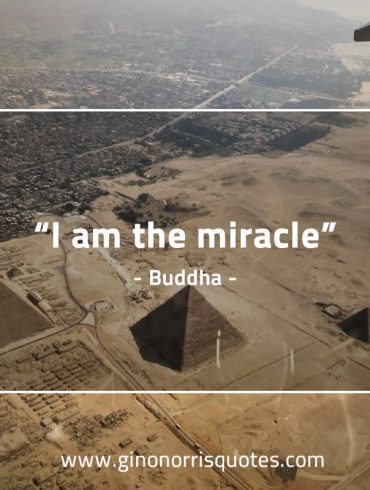 I am the miracle BuddhaQuotes