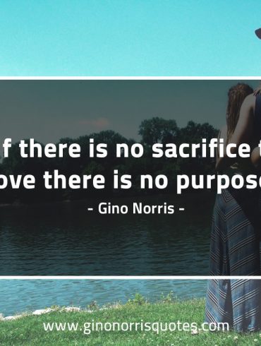 If there is no sacrifice to love GinoNorrisQuotes