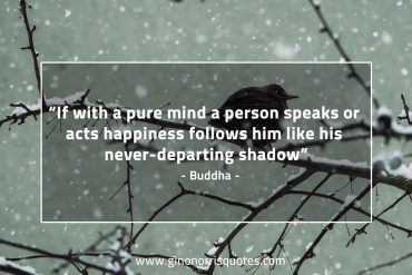 If with a pure mind BuddhaQuotes