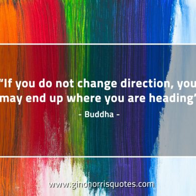 If you do not change direction BuddhaQuotes