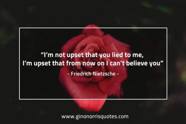 Im not upset that you lied NietzscheQuotes