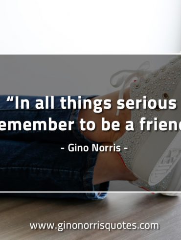 In all things serious remember GinoNorrisQuotes