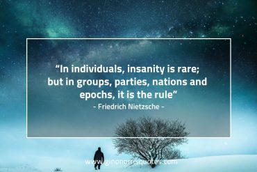 In individuals insanity is rare NietzscheQuotes