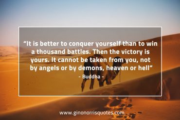 It is better to conquer yourself BuddhaQuotes