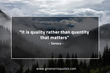 It is quality rather than quantity SenecaQuotes