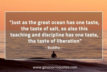 Just as the great ocean BuddhaQuotes