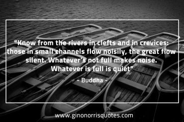 Know from the rivers BuddhaQuotes