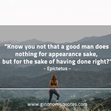 Know you not that a good man EpictetusQuotes