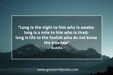 Long is the night BuddhaQuotes