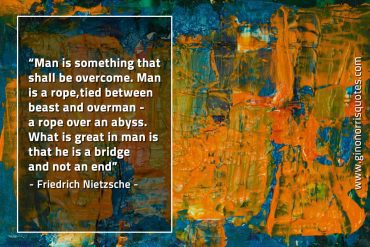 Man is something that shall be overcome NietzscheQuotes