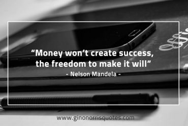 Money wont create success MandelaQuotes